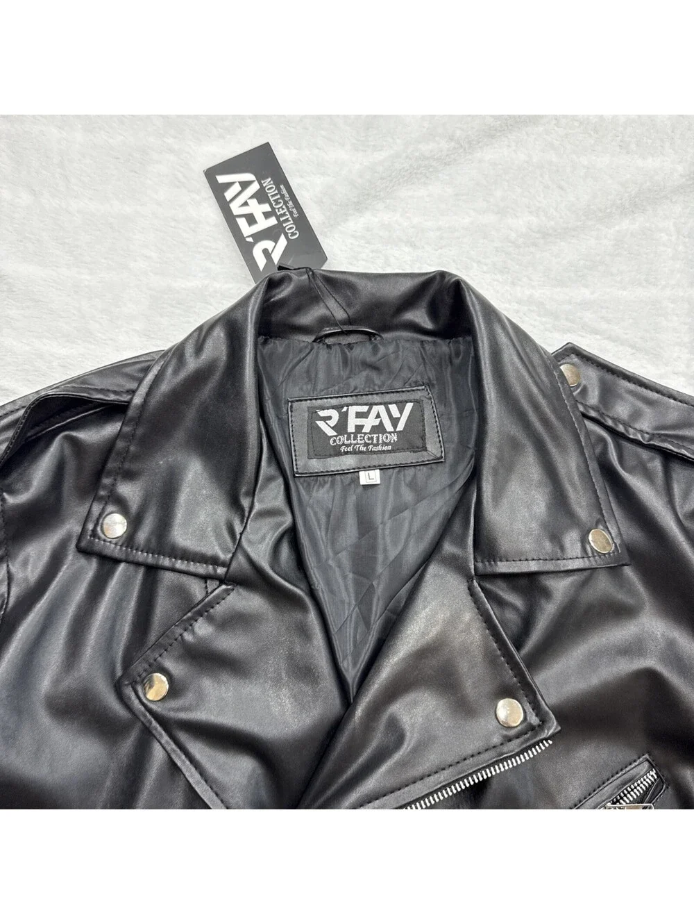 Jacket Faux Leather Serpents Riverdale Southside Side South Black Biker L